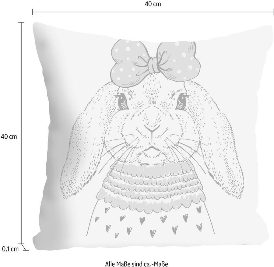 Queence Sierkussen Haas Kussenovertrek zonder vulling(1 stuk) - Foto 3