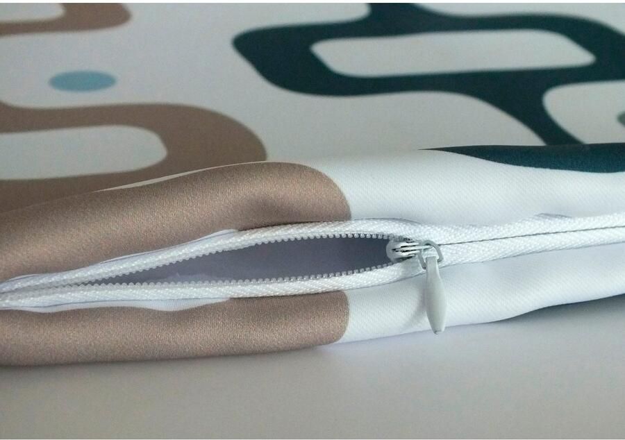 Queence Sierkussen Alice Kussenhoes vossen dier dierenmotief bloemen zwart minimalistisch natuur (1 stuk) - Foto 4