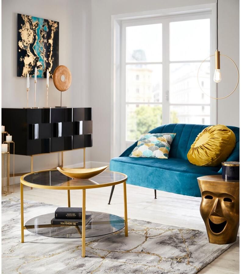 Leonique Kaarsenstandaard Mareesa van metaal voor stompkaarsen hoogte ca. 65 cm verschillend opstelbaar (1 stuk) - Foto 3