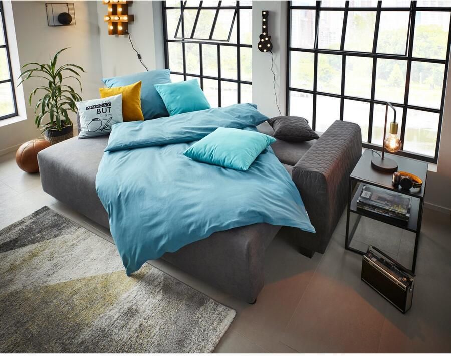 Home affaire Slaapbank Bella B: 241 cm ligvlak 142x194 cm met bedfunctie bedlade & 2 sierkussens vering - Foto 2