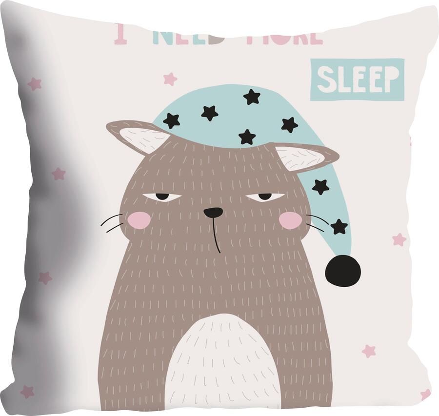 Queence Sierkussen More sleep Kussenovertrek zonder vulling(1 stuk) - Foto 4