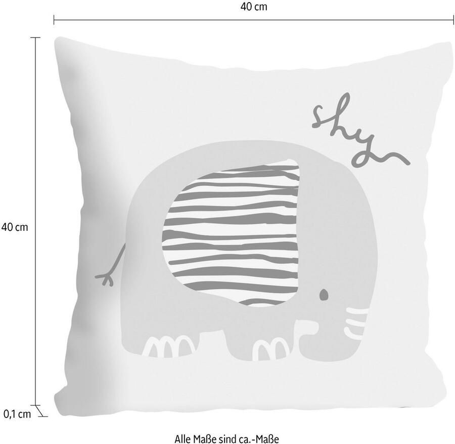 Queence Sierkussen Shy Kussenovertrek zonder vulling(1 stuk) - Foto 2