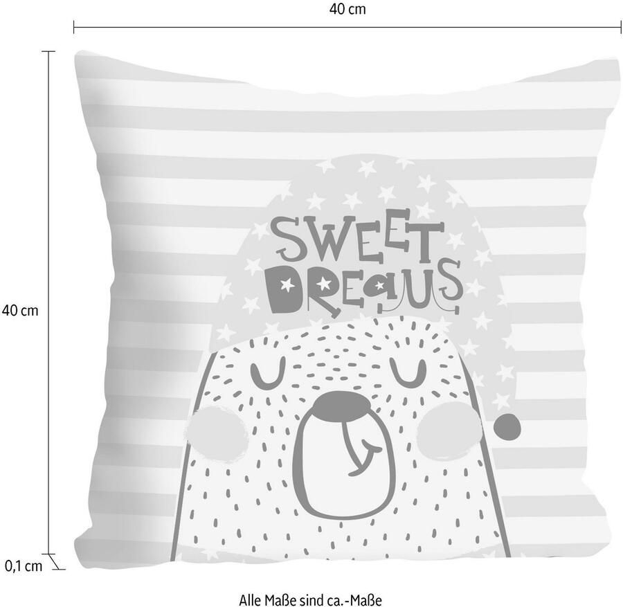 Queence Sierkussen Sweet Dreams Kussenovertrek zonder vulling(1 stuk) - Foto 3