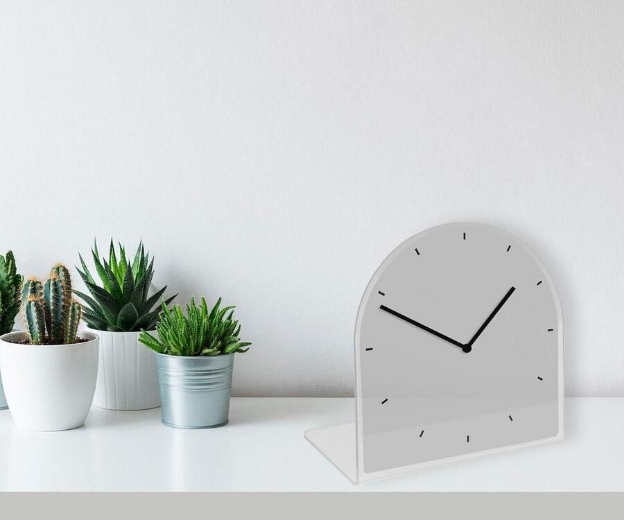 Queence Tafelklok Helene Tafel klok modern geruisloos (1 stuk) - Foto 2