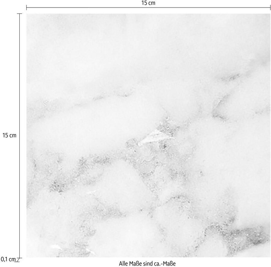 Queence Tegelsticker Marmer Stickertegels zelfklevend stickers 12-delige set (set 12 stuks) - Foto 2