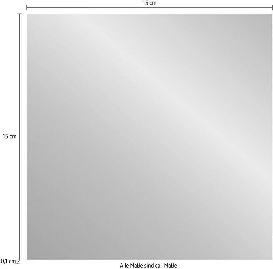 Queence Tegelsticker Metallic-look Stickertegels zelfklevend stickers 12-delige set (set 12 stuks) - Foto 2