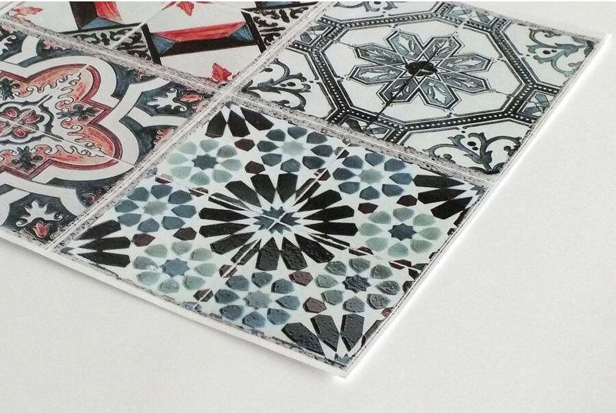 Queence Tegelsticker Marmer Stickertegels zelfklevend stickers 12-delige set - Foto 5