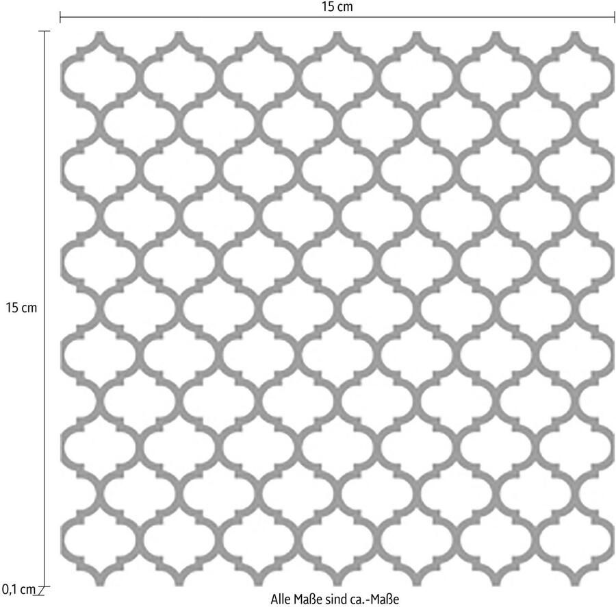 Queence Tegelsticker Motief Stickertegels zelfklevend stickers 12-delige set (set 12 stuks) - Foto 2