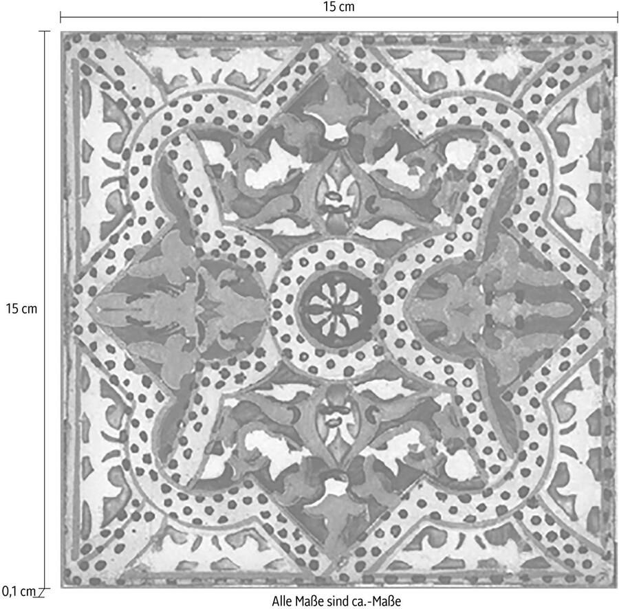 Queence Tegelsticker Mozaïek motief Stickertegels zelfklevend stickers 12-delige set - Foto 2