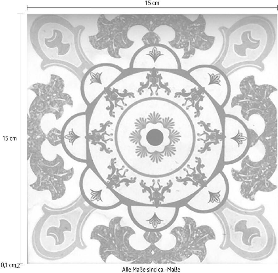 Queence Tegelsticker Mozaïek motief Stickertegels zelfklevend stickers 12-delige set