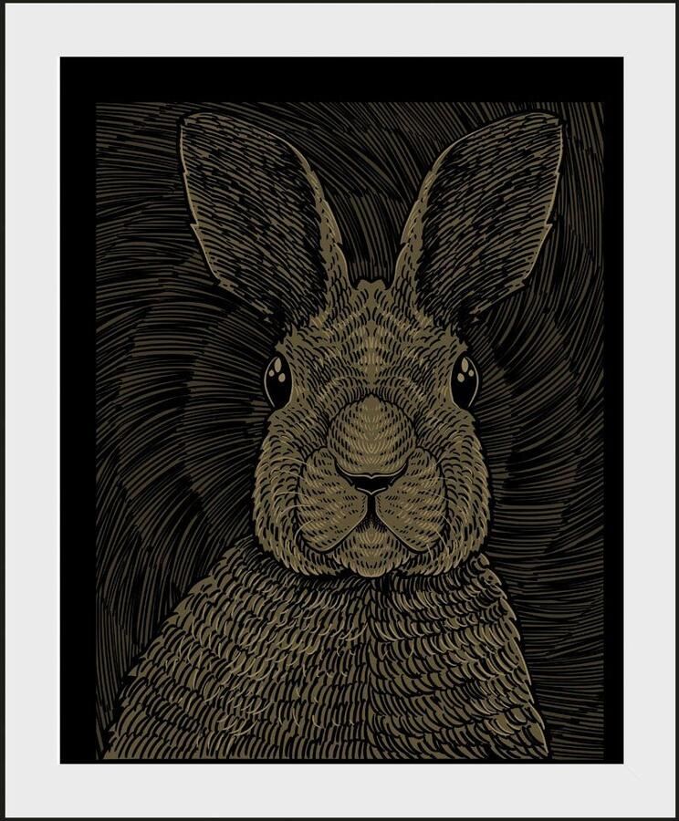 Queence Wanddecoratie Aladin HD premium posterdruk incl. houten lijst (1 stuk) - Foto 2