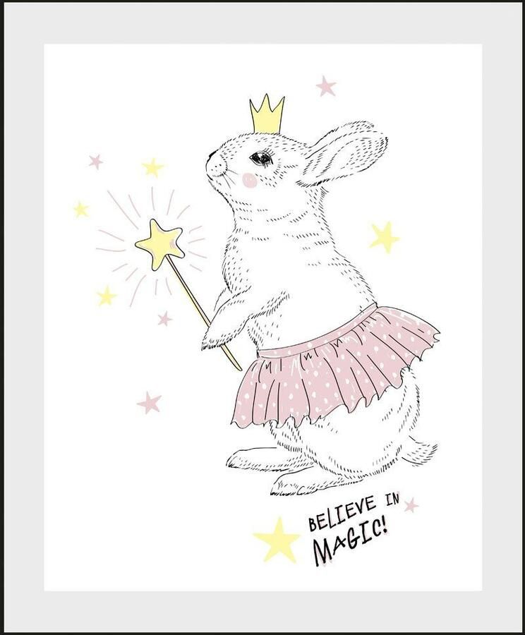 Queence Wanddecoratie Aldus HD premium posterdruk incl. houten lijst (1 stuk) - Foto 2