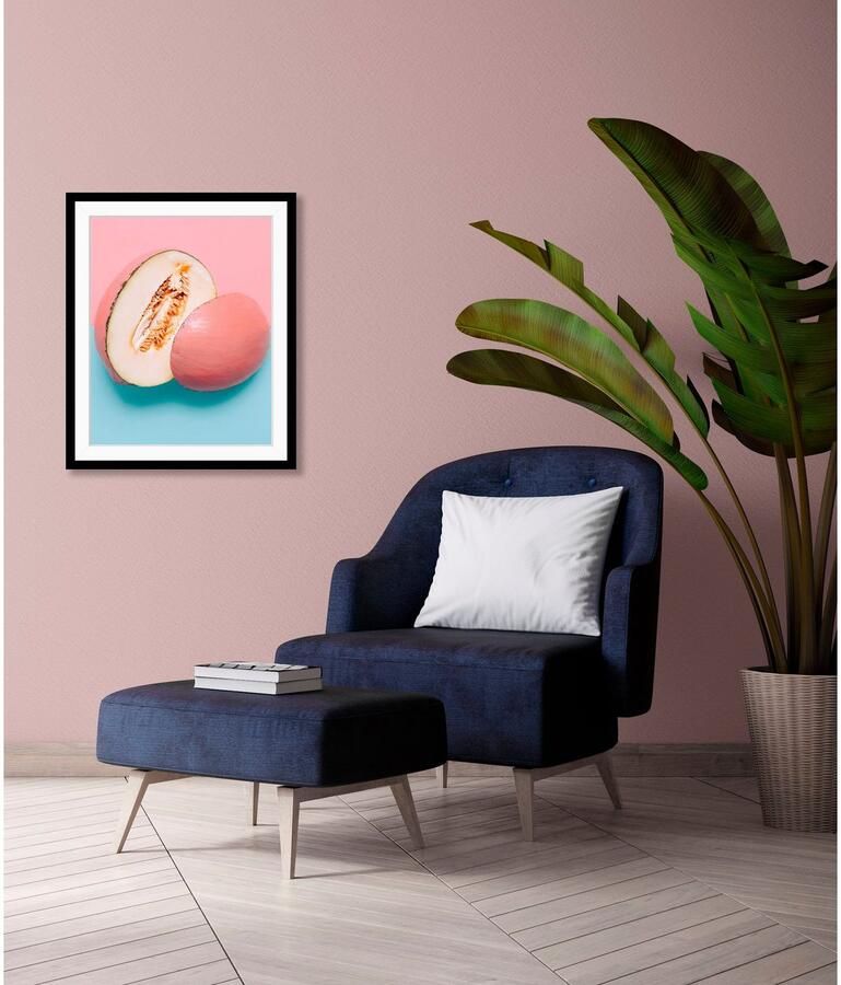 Queence Wanddecoratie Bennet HD premium posterdruk incl. houten lijst (1 stuk) - Foto 4