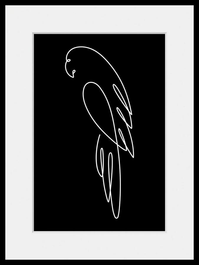 Queence Wanddecoratie Coco HD premium posterdruk incl. houten lijst (1 stuk) - Foto 4