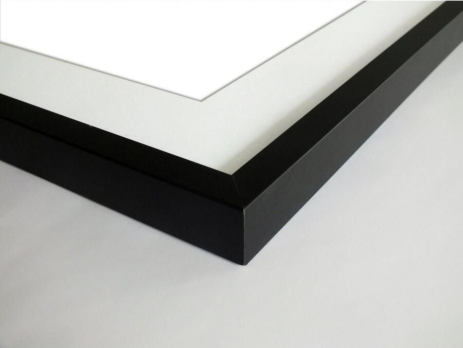Queence Wanddecoratie Edgar HD premium posterdruk incl. houten lijst (1 stuk) - Foto 8