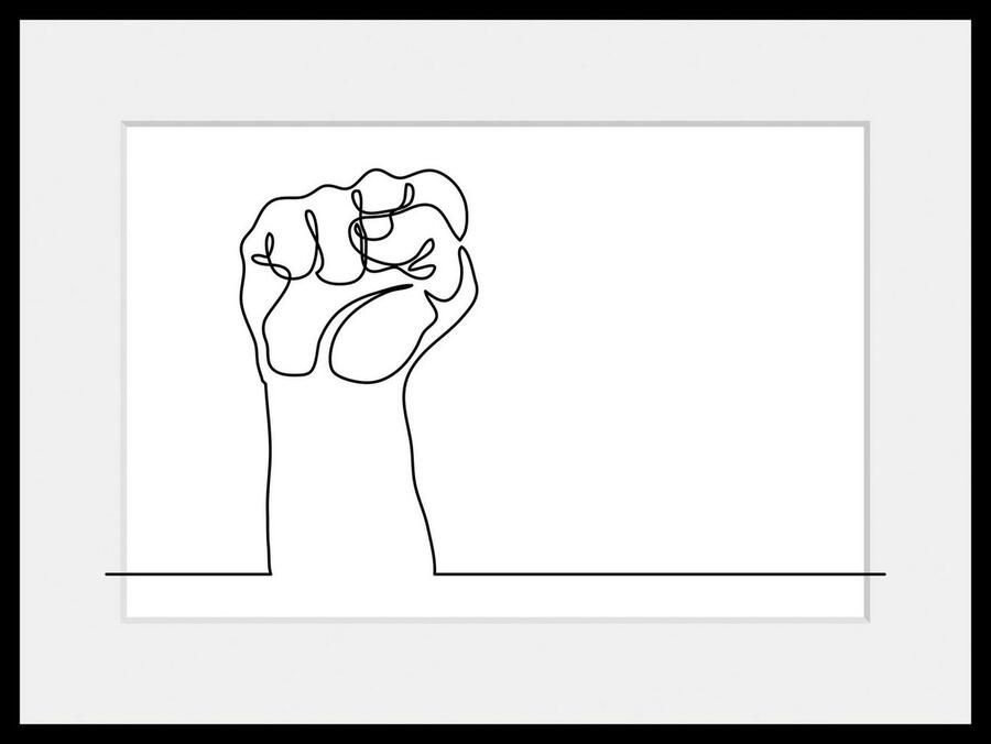 Queence Wanddecoratie I want to break free HD premium posterdruk incl. houten lijst (1 stuk) - Foto 3