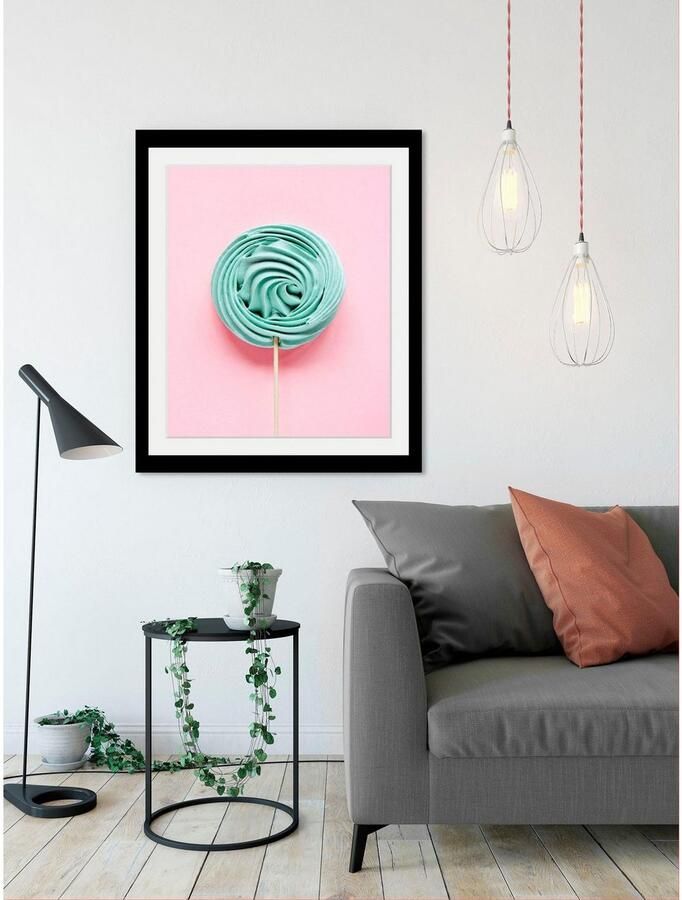 Queence Wanddecoratie Lolli HD premium posterdruk incl. houten lijst - Foto 5