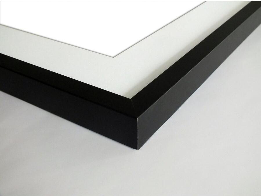 Queence Wanddecoratie Marcello HD premium posterdruk incl. houten lijst (1 stuk) - Foto 7