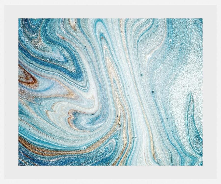 Queence Wanddecoratie Marcello HD premium posterdruk incl. houten lijst (1 stuk) - Foto 4