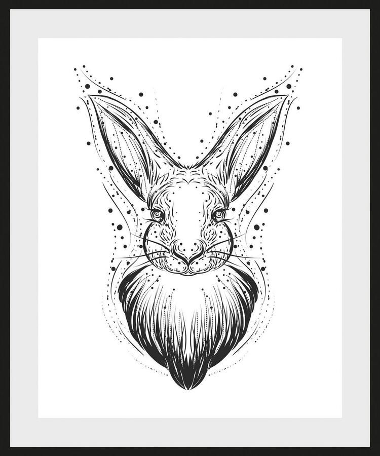 Queence Wanddecoratie Märta HD premium posterdruk incl. houten lijst (1 stuk) - Foto 2