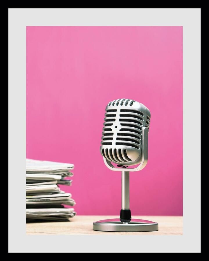 Queence Wanddecoratie ON AIR HD premium posterdruk incl. houten lijst (1 stuk) - Foto 2