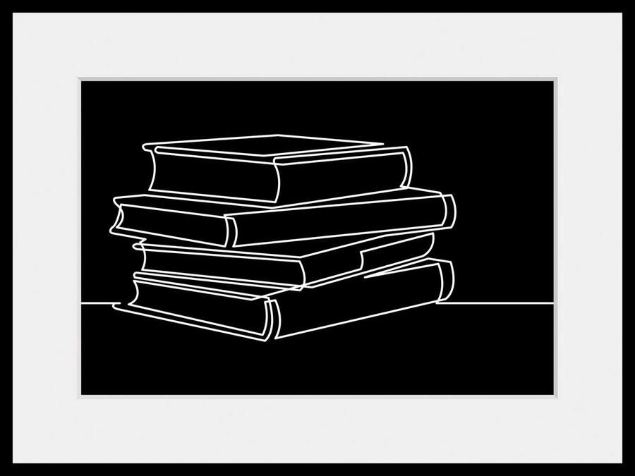 Queence Wanddecoratie Paige HD premium posterdruk incl. houten lijst (1 stuk) - Foto 4