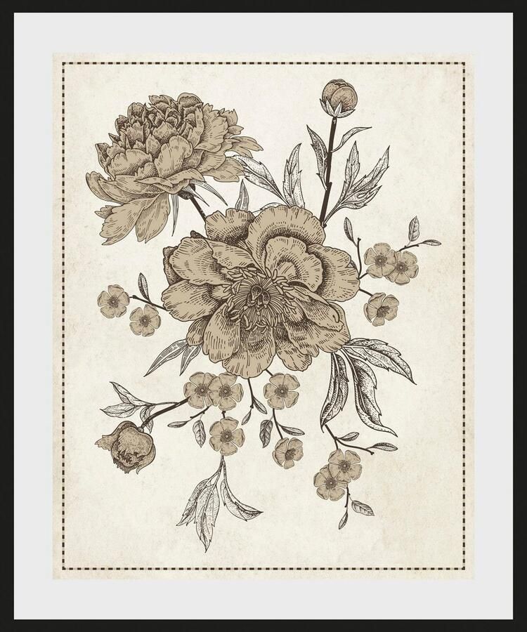 Queence Wanddecoratie Rosalie HD premium posterdruk incl. houten lijst (1 stuk) - Foto 3