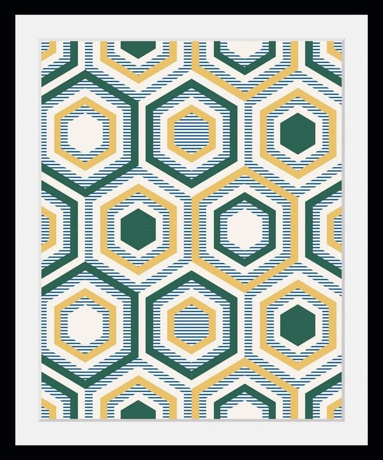 Queence Wanddecoratie Rüdiger HD premium posterdruk incl. houten lijst (1 stuk) - Foto 2