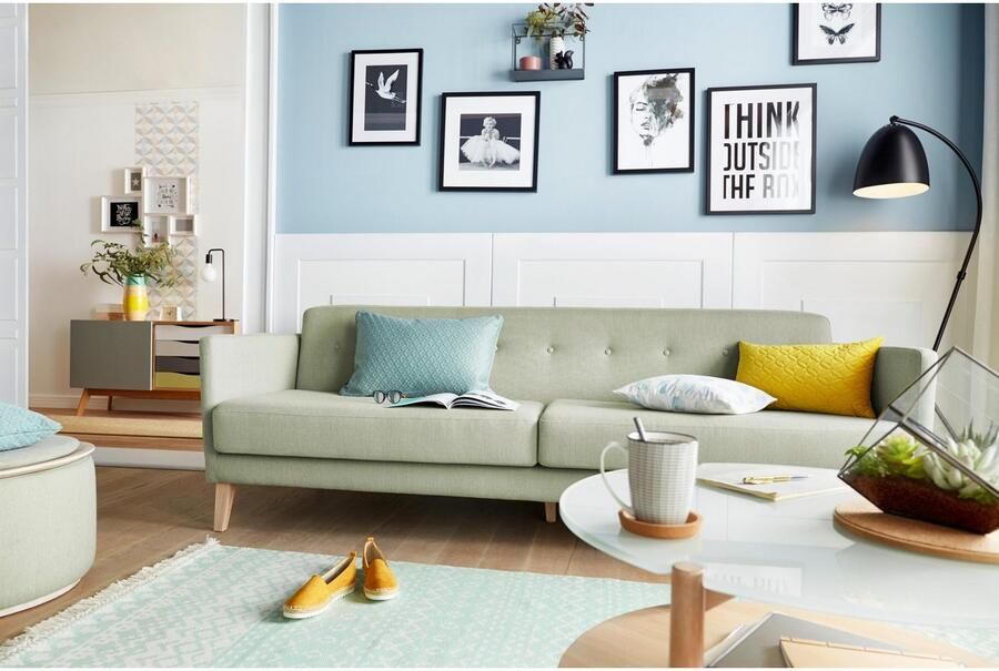 Queence Wanddecoratie Think outside HD premium posterdruk incl. houten lijst - Foto 7