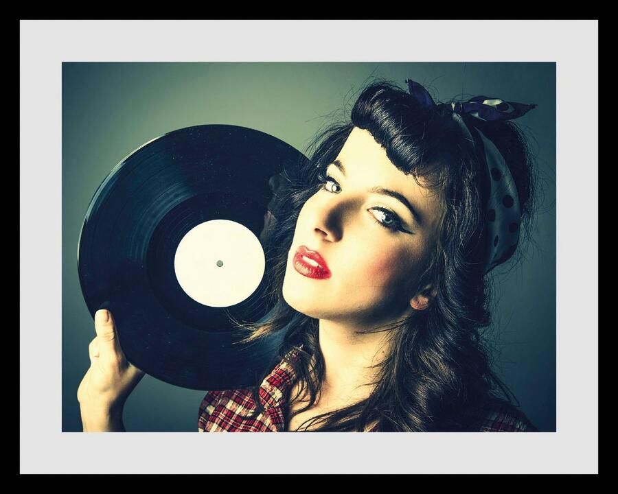 Queence Wanddecoratie Vinyl HD premium posterdruk incl. houten lijst (1 stuk) - Foto 2