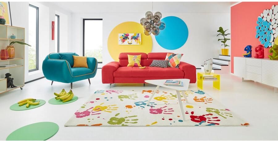 COTTA 3-zitsbank Chef Big-sofa met verstelbare rugleuning elegante metalen poten - Foto 12