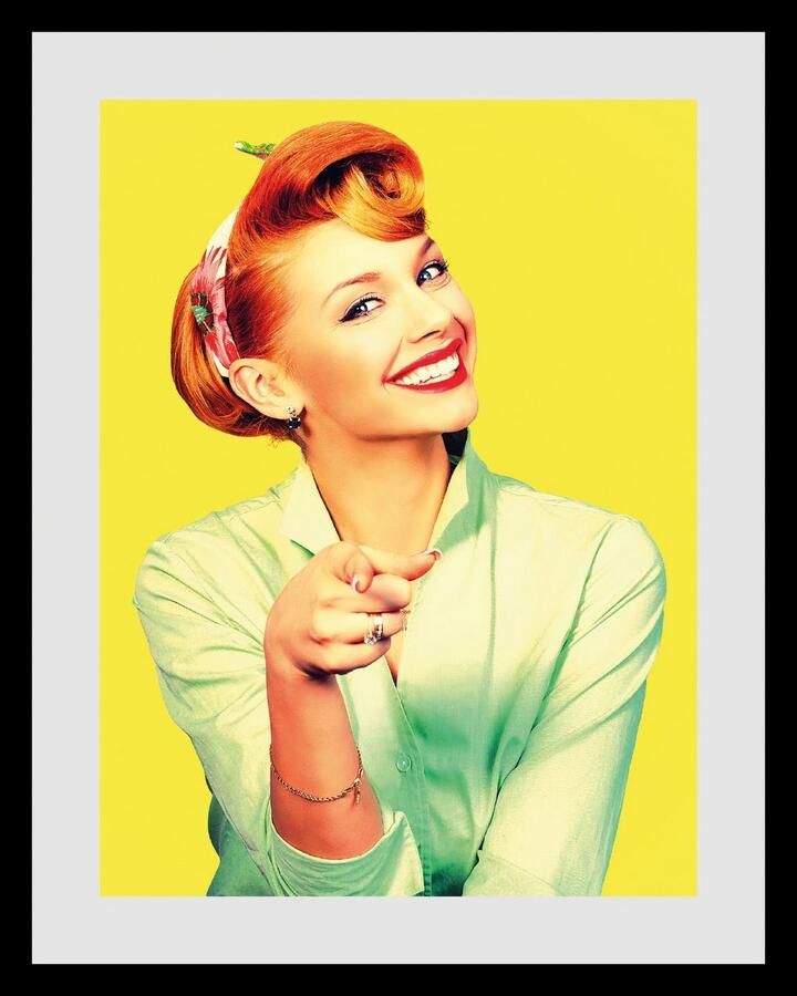 Queence Wanddecoratie You can do it! HD premium posterdruk incl. houten lijst (1 stuk) - Foto 2