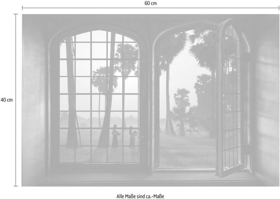 Queence Wandfolie Bos Muursticker muurdecoratie zelfklevend 3D raam