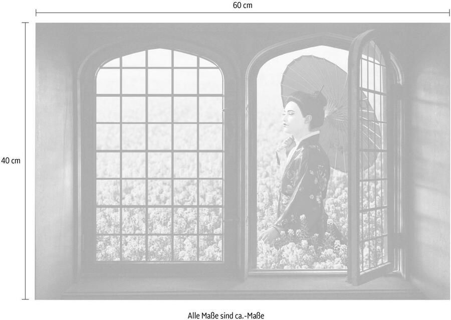 Queence Wandfolie Touch of China Muursticker muurdecoratie zelfklevend 3D raam