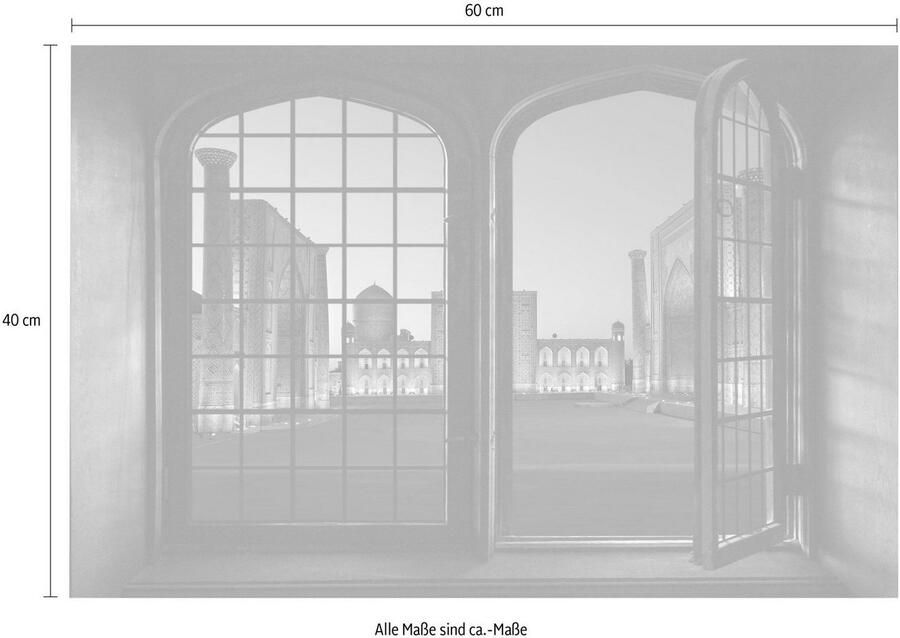 Queence Wandfolie Touch of India Muursticker muurdecoratie zelfklevend 3D raam