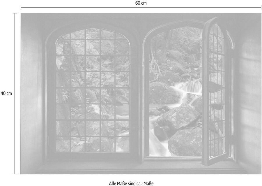 Queence Wandfolie Touch of Red Muursticker muurdecoratie zelfklevend 3D raam