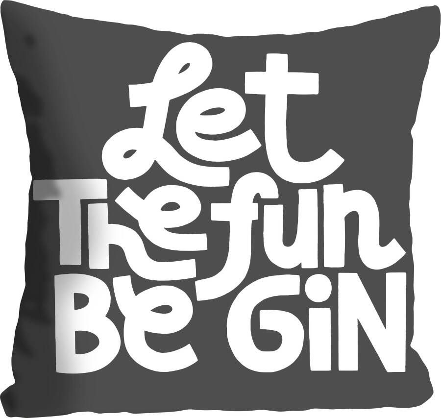 Queence Sierkussen LET THE FUN BE GIN (1 stuk) - Foto 4