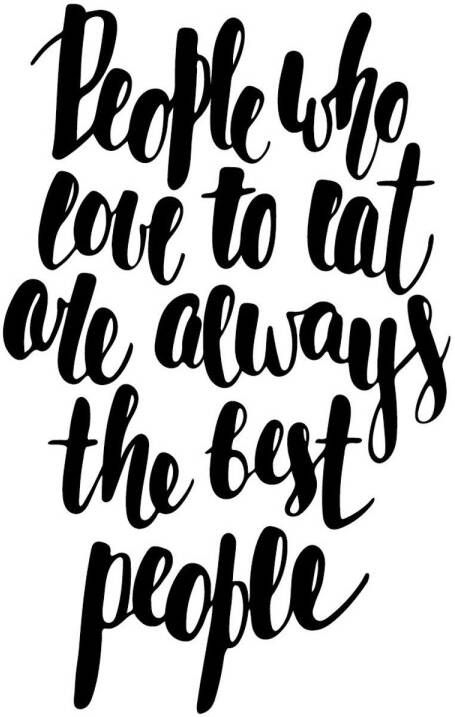 Queence Sierobject voor aan de wand People who love to eat are always the best people Stalen bord blikken bord spreuk grappig wanddecoratie retro 20x30cm - Foto 3