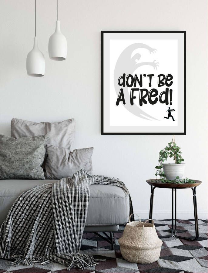 Queence Wanddecoratie DON'T BE A FRED! (1 stuk) - Foto 6