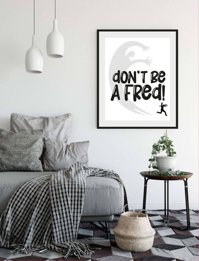 Queence Wanddecoratie DON'T BE A FRED! (1 stuk)