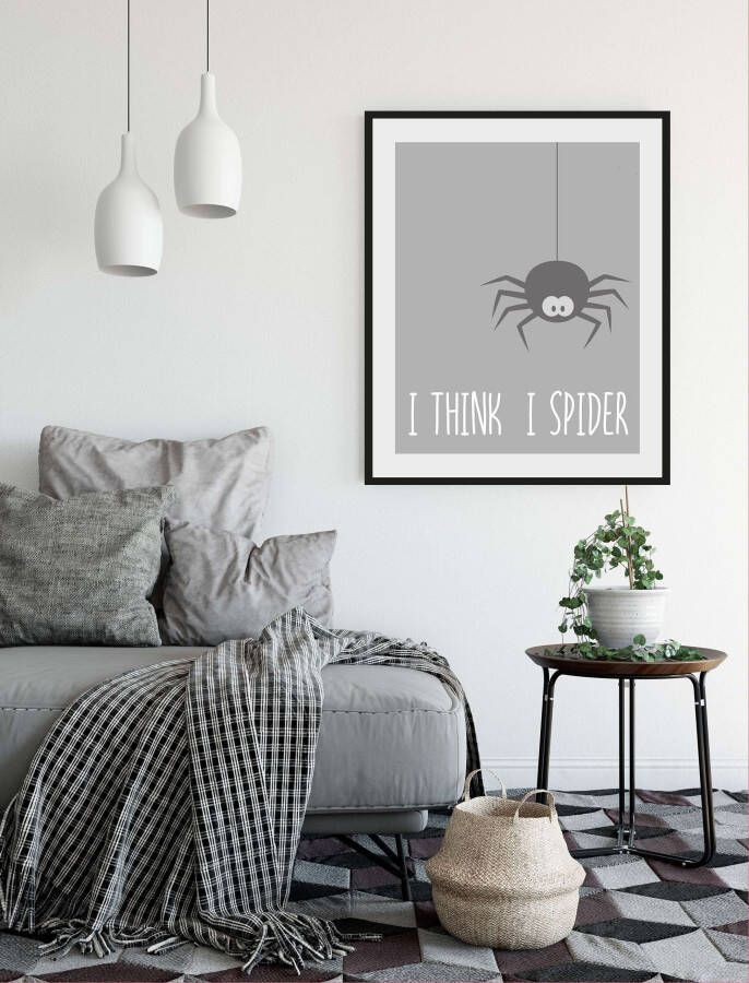 Queence Wanddecoratie I THINK I SPIDER (1 stuk) - Foto 6