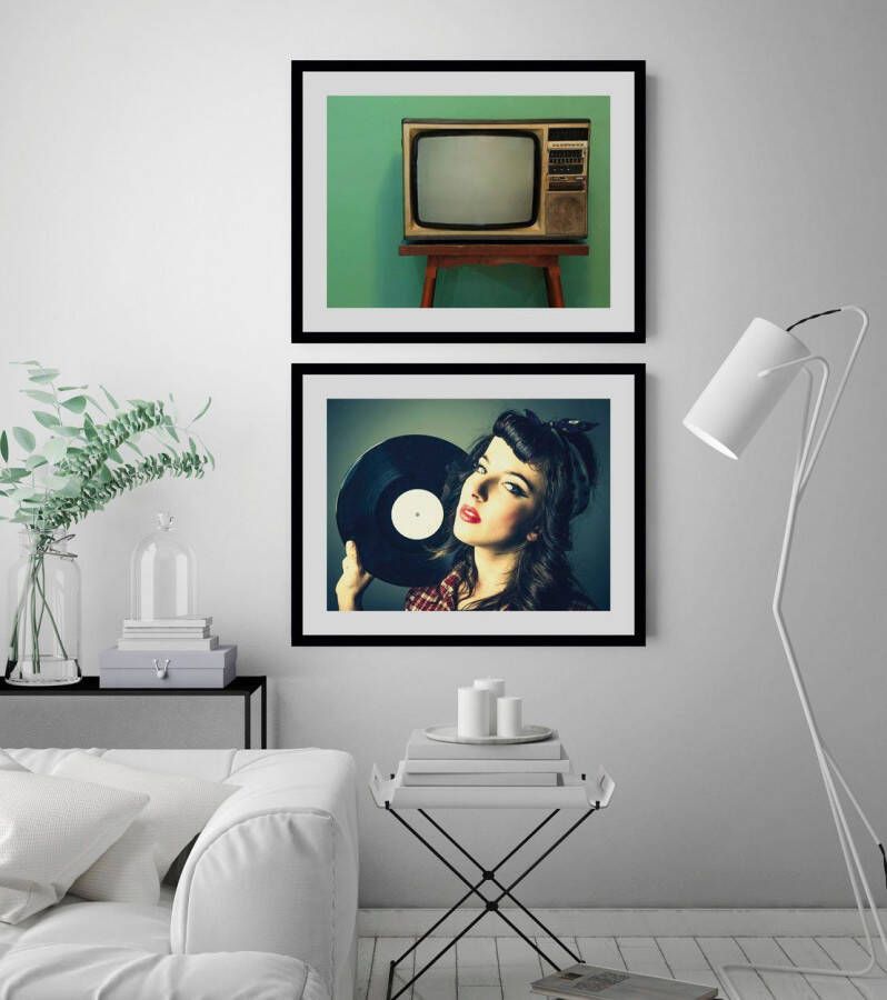 Queence Wanddecoratie Vinyl HD premium posterdruk incl. houten lijst (1 stuk) - Foto 7