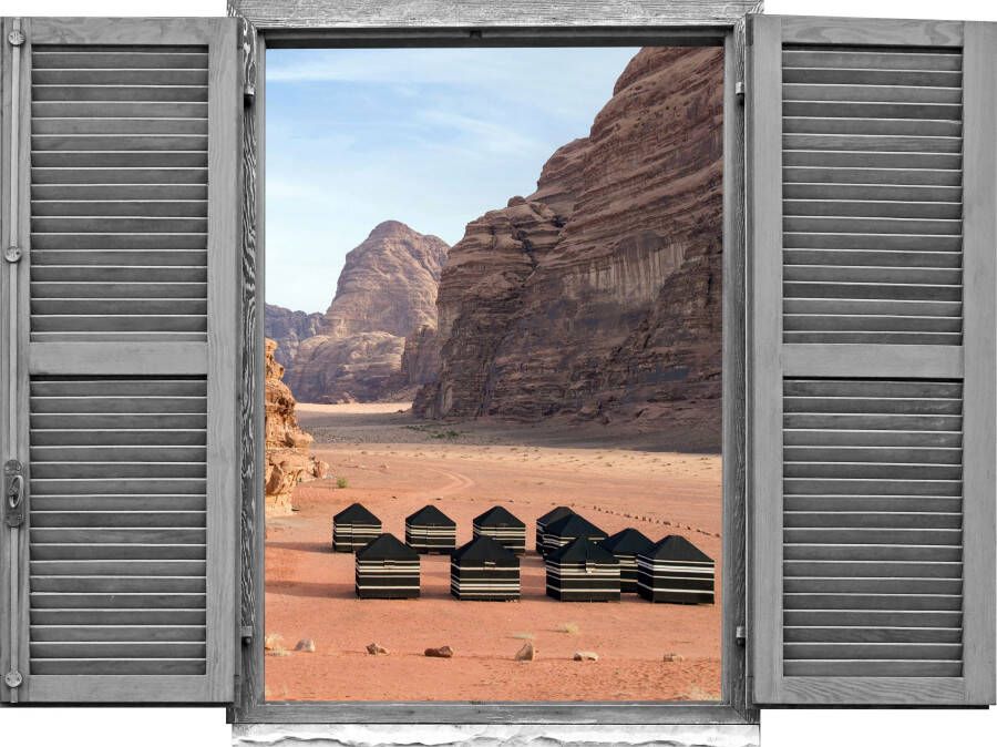 Queence Wandfolie Hut in het woestijngebergte (1 stuk) - Foto 3