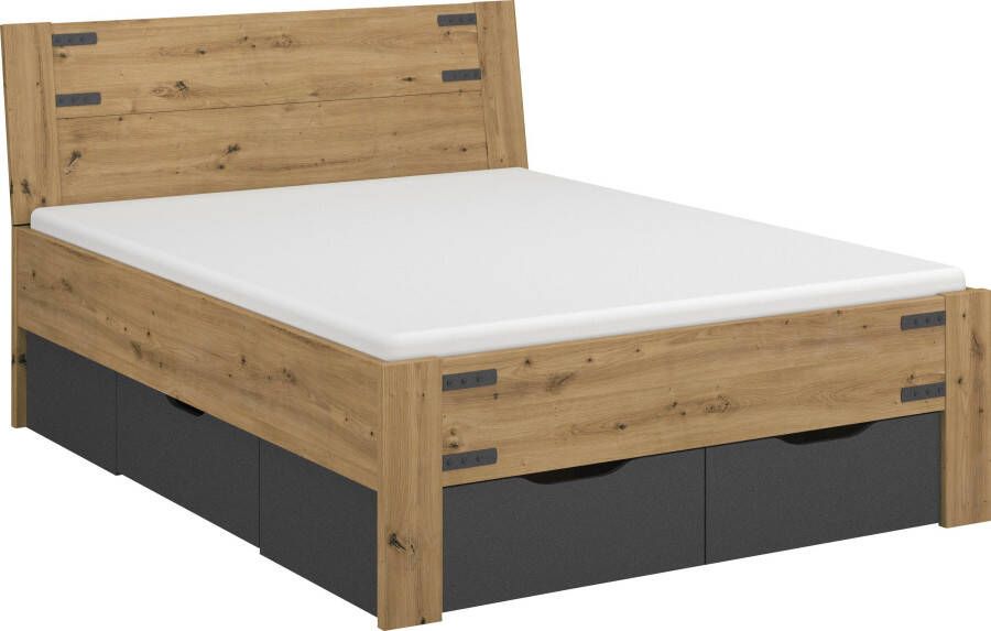 Beter Bed Select bed Birmingham met 4 laden 140 x 200 cm bruin