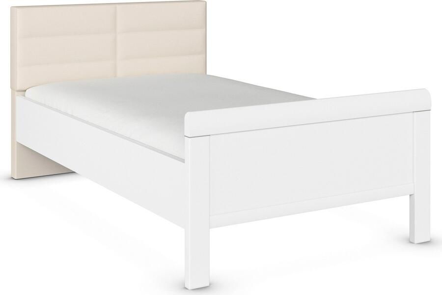 Rauch Bed Eenpersoons Stollenbed EVELYN in comfortabele hoogte met gestoffeerd hoofdeinde in elegante stijl made in germany - Foto 10