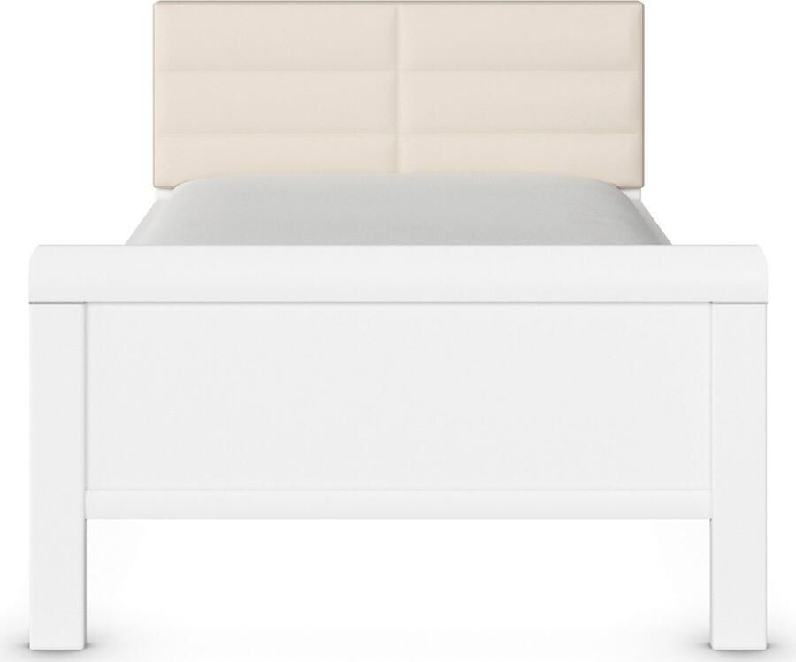 Rauch Bed Eenpersoons Stollenbed EVELYN in comfortabele hoogte met gestoffeerd hoofdeinde in elegante stijl made in germany - Foto 5