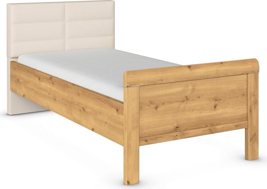Rauch Bed Eenpersoons Stollenbed EVELYN in comfortabele hoogte met gestoffeerd hoofdeinde in elegante stijl made in germany - Foto 10