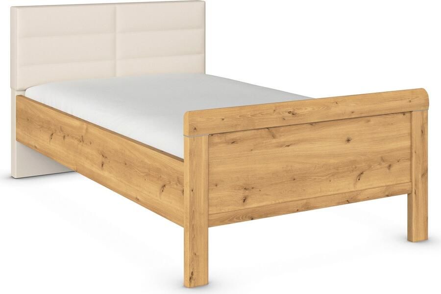Rauch Bed Eenpersoons Stollenbed EVELYN in comfortabele hoogte met gestoffeerd hoofdeinde in elegante stijl made in germany - Foto 10