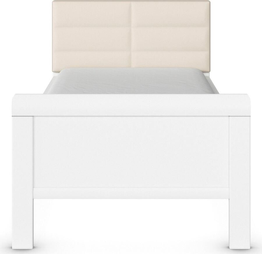 Rauch Bed Eenpersoons Stollenbed EVELYN in comfortabele hoogte met gestoffeerd hoofdeinde in elegante stijl made in germany - Foto 3