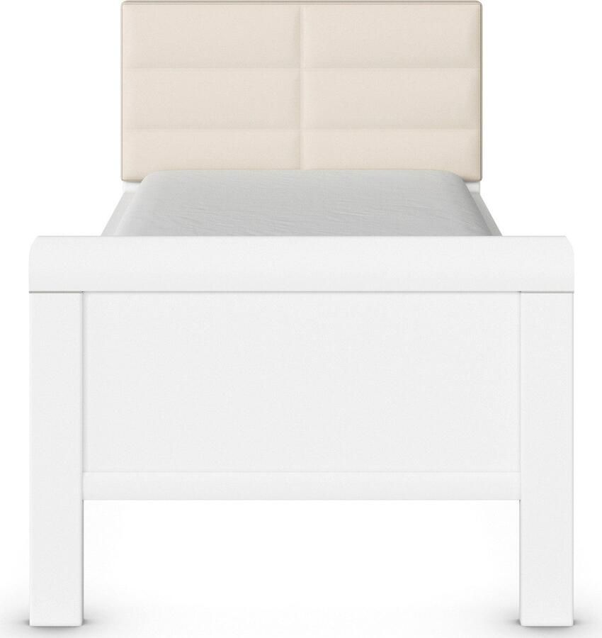 Rauch Bed Eenpersoons Stollenbed EVELYN in comfortabele hoogte met gestoffeerd hoofdeinde in elegante stijl made in germany - Foto 3